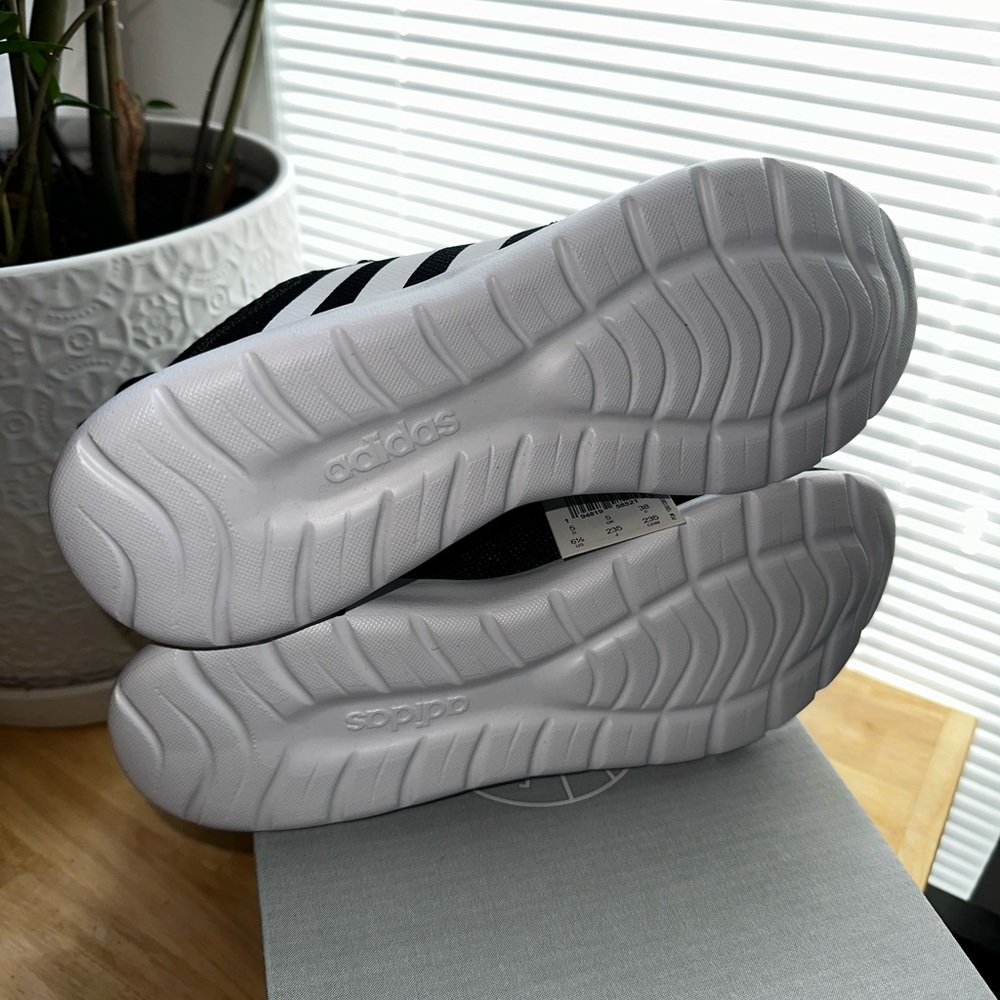 Adidas Cloudfoam Pure 2.0 Sneakers Black White Womens/Kids - Picture 5 of 5
